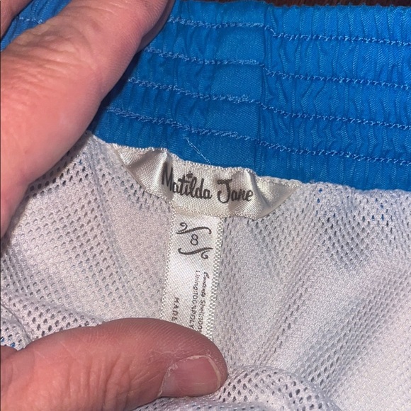 Matilda Jane Boys Floral Patterned Shorts with Blue Waistband - Picture 6 of 7